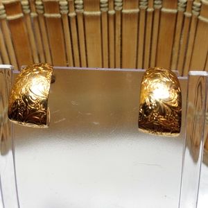 Vintage 70s Gold Plated Earrings